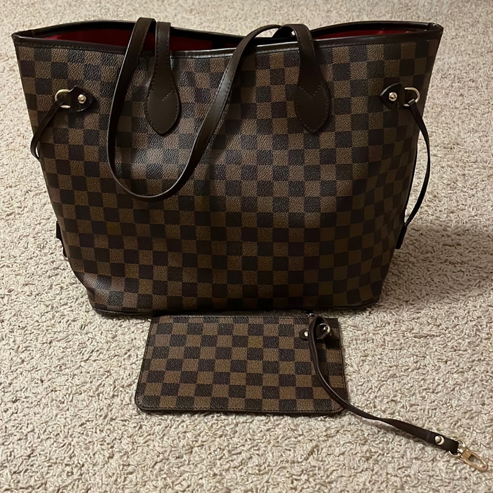 Daisy Rose tote with pouch
